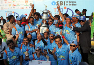 T20 World Cup for blind, India beat Pakistan, T20 World Cup for the Blind 2012, T20 World Cup India